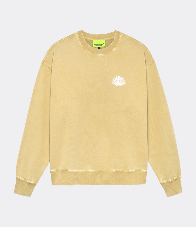 New Amsterdam logo crewneck yellow stone