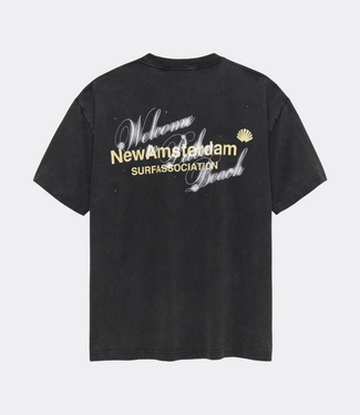 New Amsterdam welcome to palmbeach tee antracite