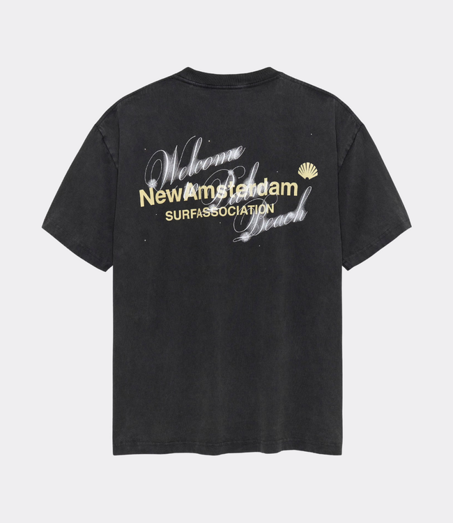New Amsterdam welcome to palmbeach tee antracite