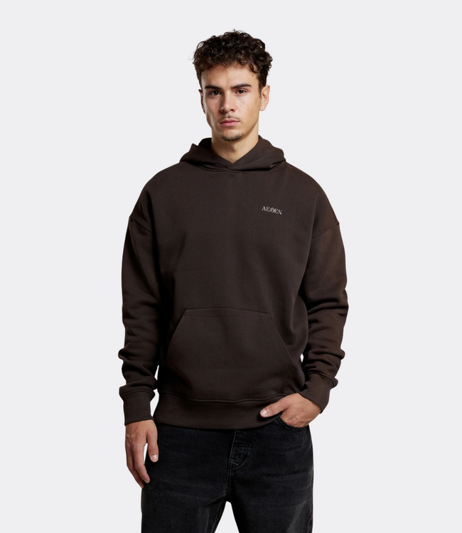 Aeden Emeric hood sweat ganache