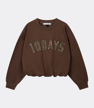10Days pleated sweater 10DAYS dark truffle