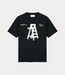 Olaf taped ladder ss tee black