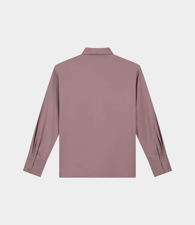Olaf drapey asymmetric shirt twilight mauve