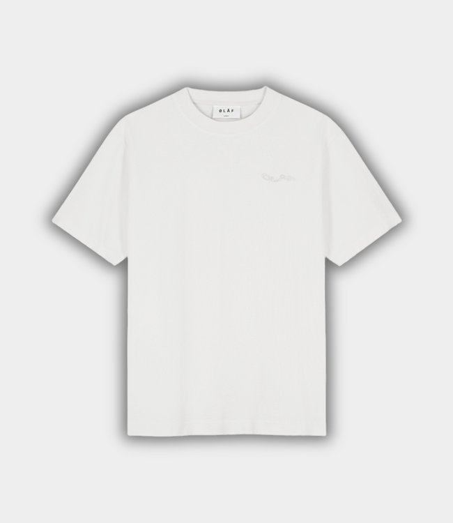 Olaf ripstop applique relaxed tee offwhite