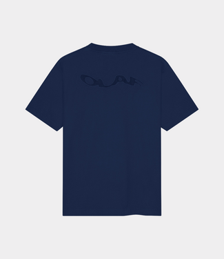 Olaf ripstop applique relaxed tee navy