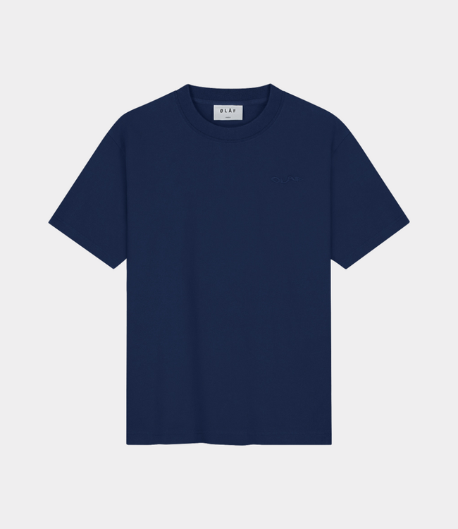 Olaf ripstop applique relaxed tee navy