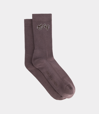 Olaf signature logo sock twilight mauve