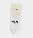 Olaf wavy drift sock optical white