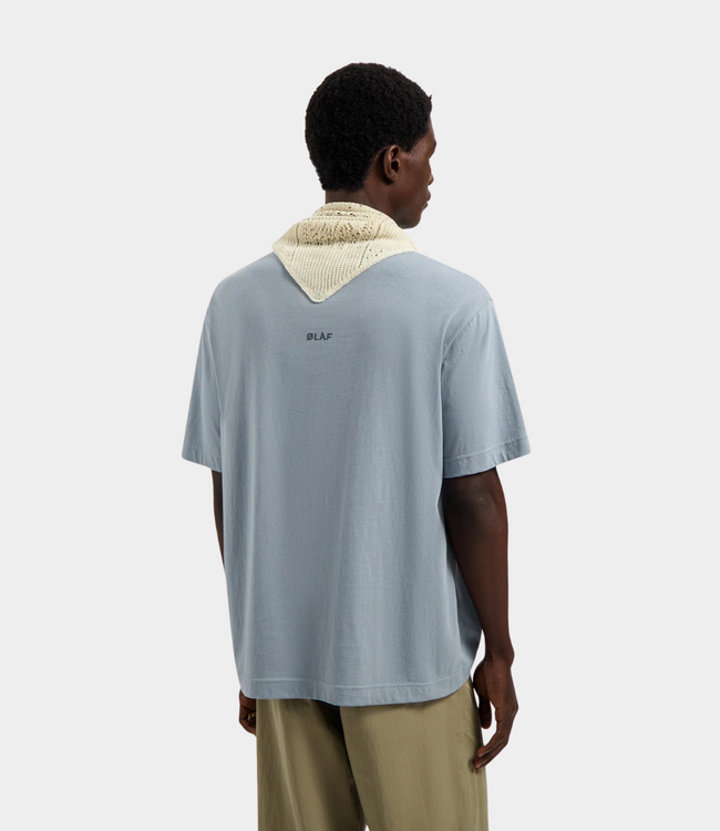 Olaf Face logo knit bandana offwhite A240806-WHITE