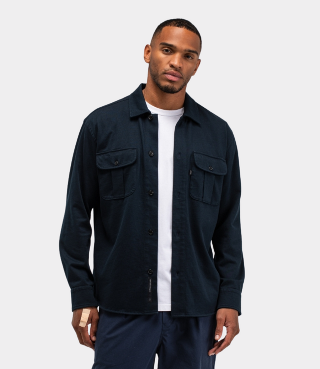 Butcher of Blue Phil Jersey Overshirt Alaska Blue M2613043-890