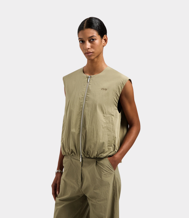 Olaf Zip up gilet treehouse