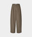 Samsoe Samsoe Saharper pleat trousers major brown