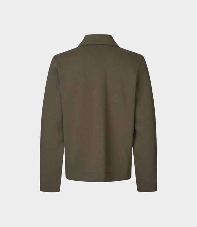 Samsoe Samsoe Sahannes full zip black olive