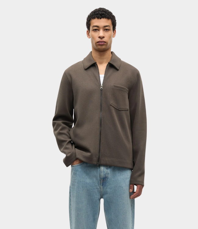 Samsoe Samsoe Sahannes full zip black olive