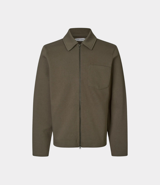 Samsoe Samsoe Sahannes full zip black olive