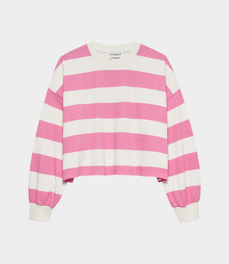 Catwalk Junkie Oversized striped long sleeve rosebloom
