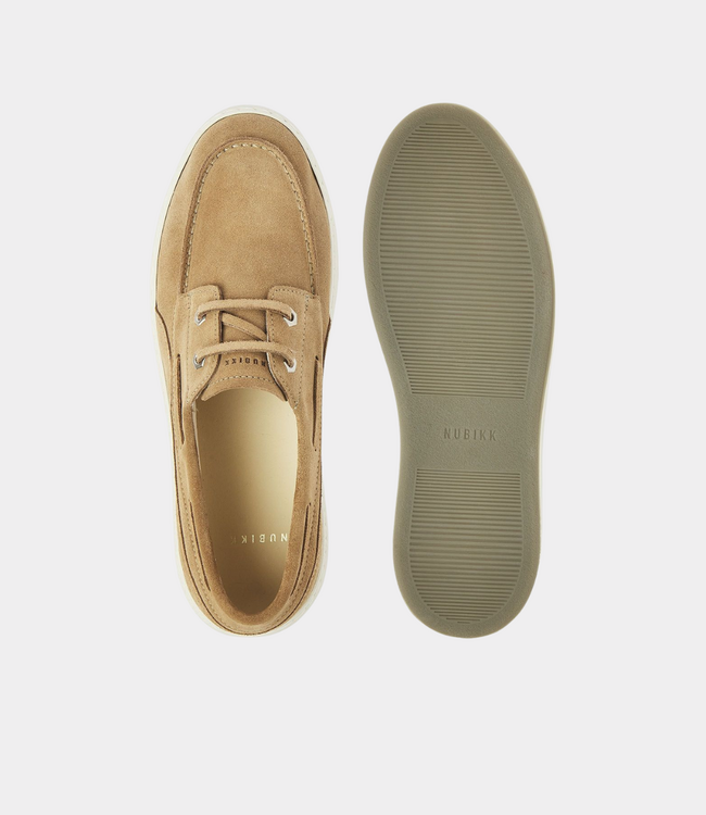 Nubikk Jiro yacht shoe oak suede