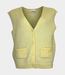 TWNS sleeveless cardigan butter yellow