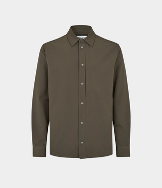 Samsoe Samsoe Sadamon x overshirt black olive