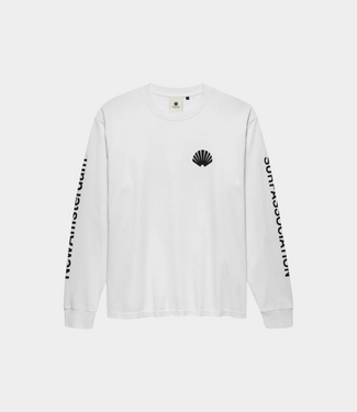 New Amsterdam Logo Longsleeve – White / Black