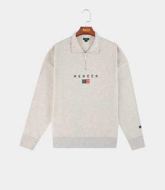Mercer Quarter Zip Sweat Grey
