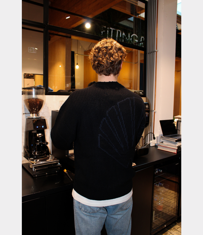 New Amsterdam Big logo crewneck black/night