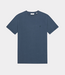 Les Deux Norregaard contrast t-shirt dark denim blue