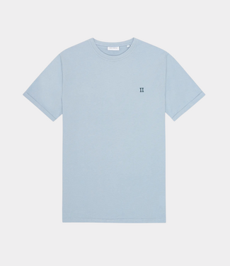 Les Deux Norregaard contrast t-shirt blue fog