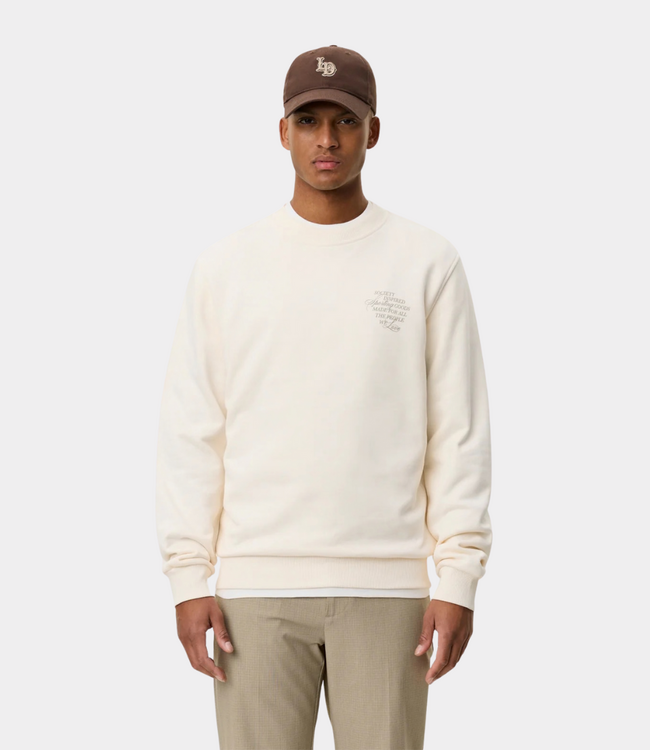 Les Deux Faience sweatshirt eggnog white