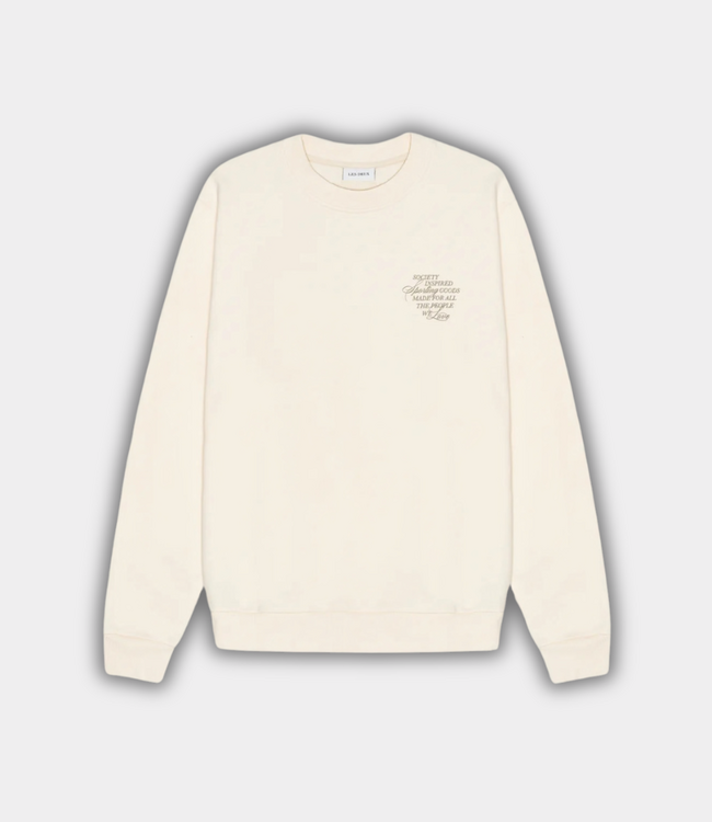 Les Deux Faience sweatshirt eggnog white