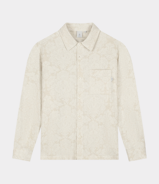 Law of the Sea Refine jacquard shirt coconut milk