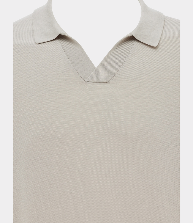 Gentiluomo polo no buttons ss brown