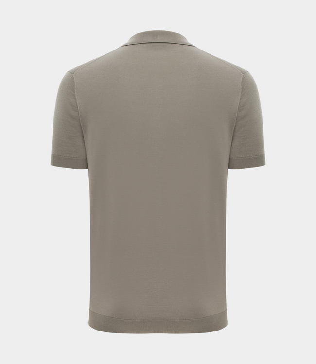 Gentiluomo polo no buttons ss brown