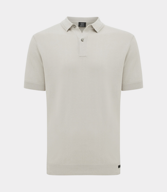 Genti polo 2 buttons ss mid brown