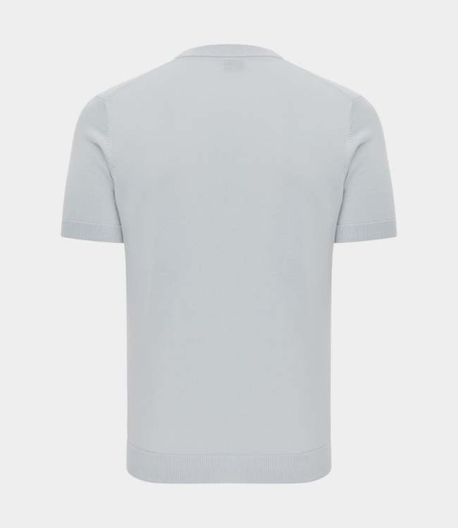 Genti round neck ss light blue