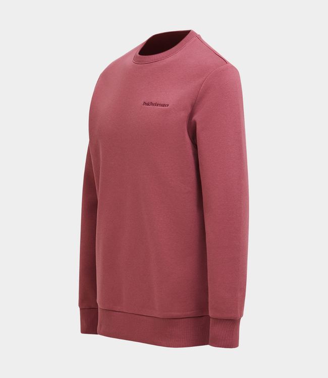Peak Performance Original small logo crew wild rouge