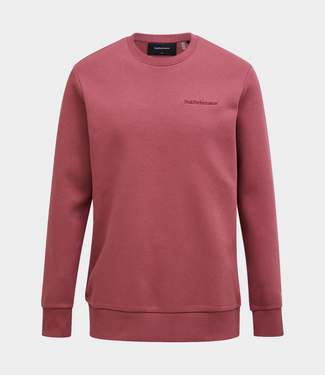 Peak Performance Original small logo crew wild rouge