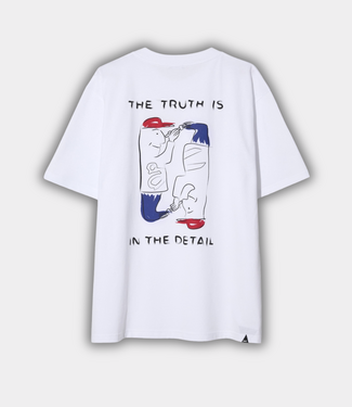 Denham cooper graphic tee 24/1 jersey white