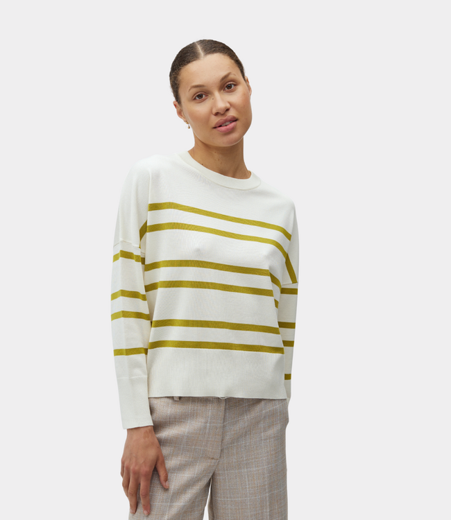 MbyM gillian-m bravana knit stripe light pear stripe
