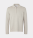 Samsoe Samsoe Knitted long sleeve polo in soft beige