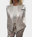 Alix the Label shiny waistcoat silver
