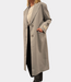 Alix the Label pinstripe coat light grey