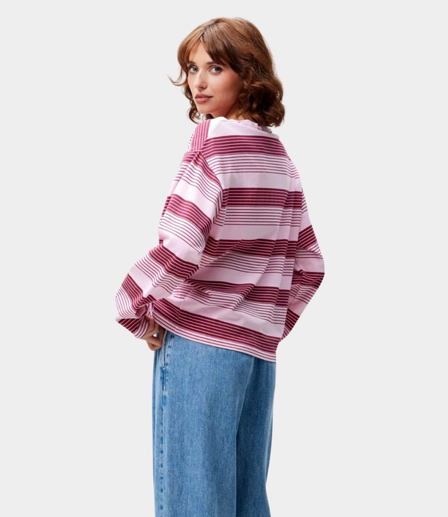 Catwalk Junkie Striped long sleeve rhubarb