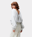 Catwalk Junkie Back detailed sweater light grey melange