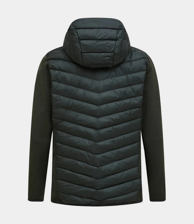 Peak Performance frost down hybrid hood men olive extreme
