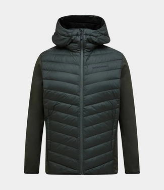Peak Performance frost down hybrid hood men olive extreme