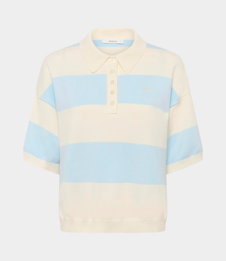 Gestuz GZmaia ss polo pullover Blue Finch striped