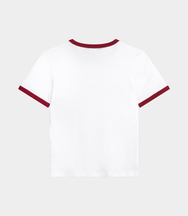 Alix the Label ringer t-shirt soft white
