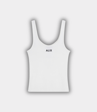 Alix the Label rib tanktop soft white