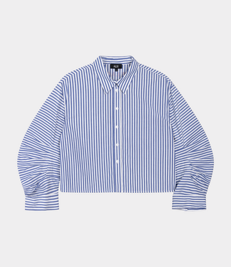 Alix the Label fancy striped blouse royal blue